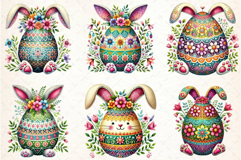 Spring Easter Egg Clipart Bundle - CraftNest - Digital Crafting and Art