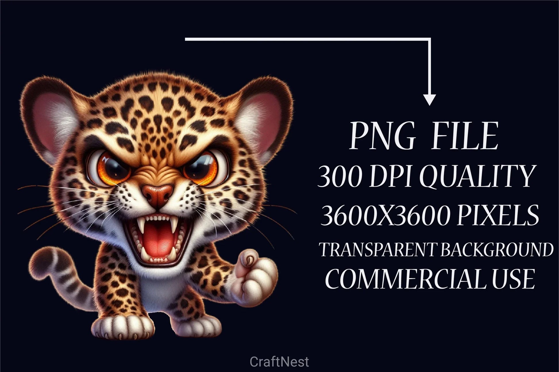Angry Leopard Clipart Bundle - CraftNest - Digital Crafting and Art