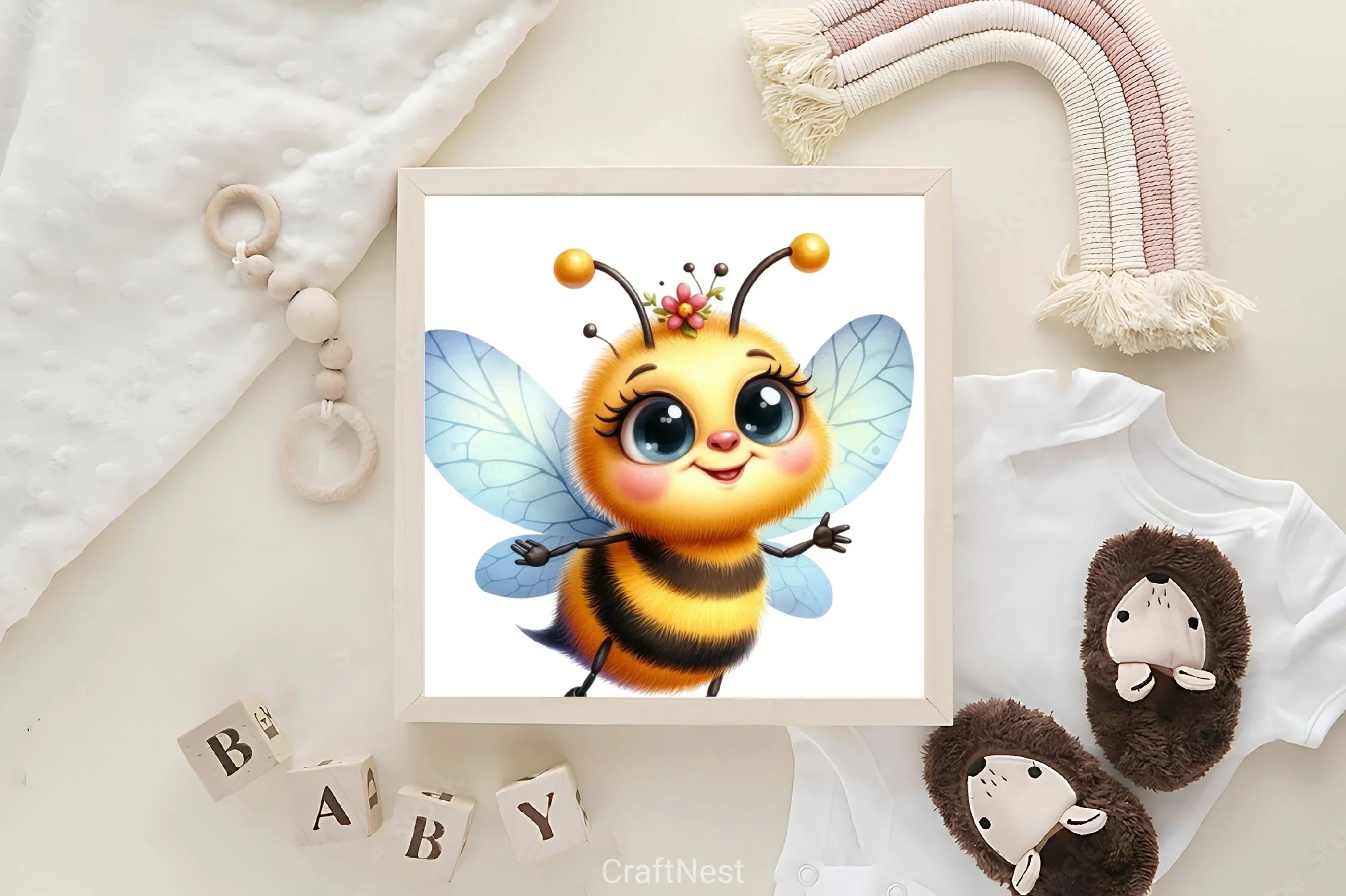 Funny Bee Clipart Bundle - CraftNest - Digital Crafting and Art