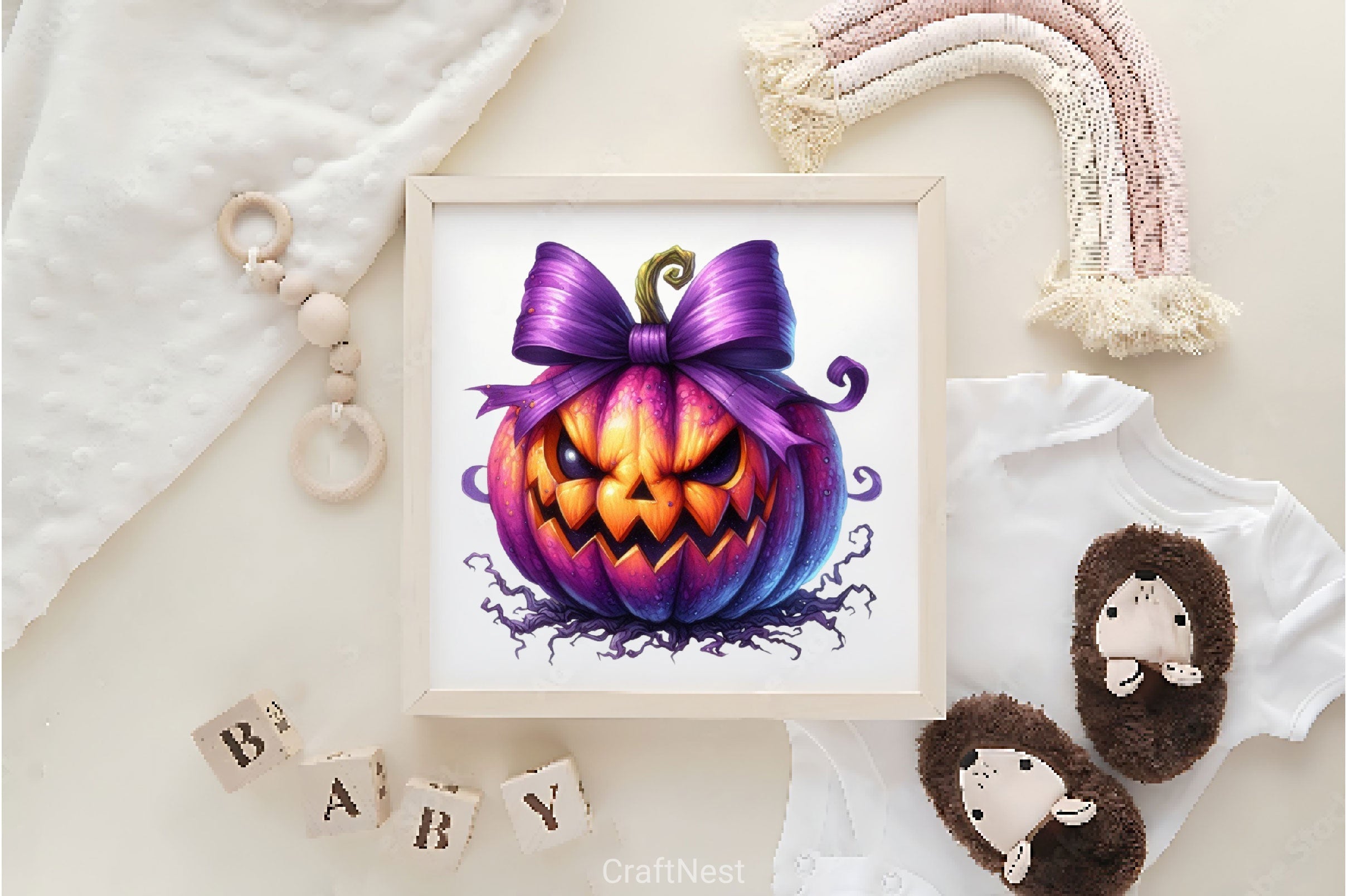 Nasty Pumpkin Halloween Pumpkin Clipart Bundle