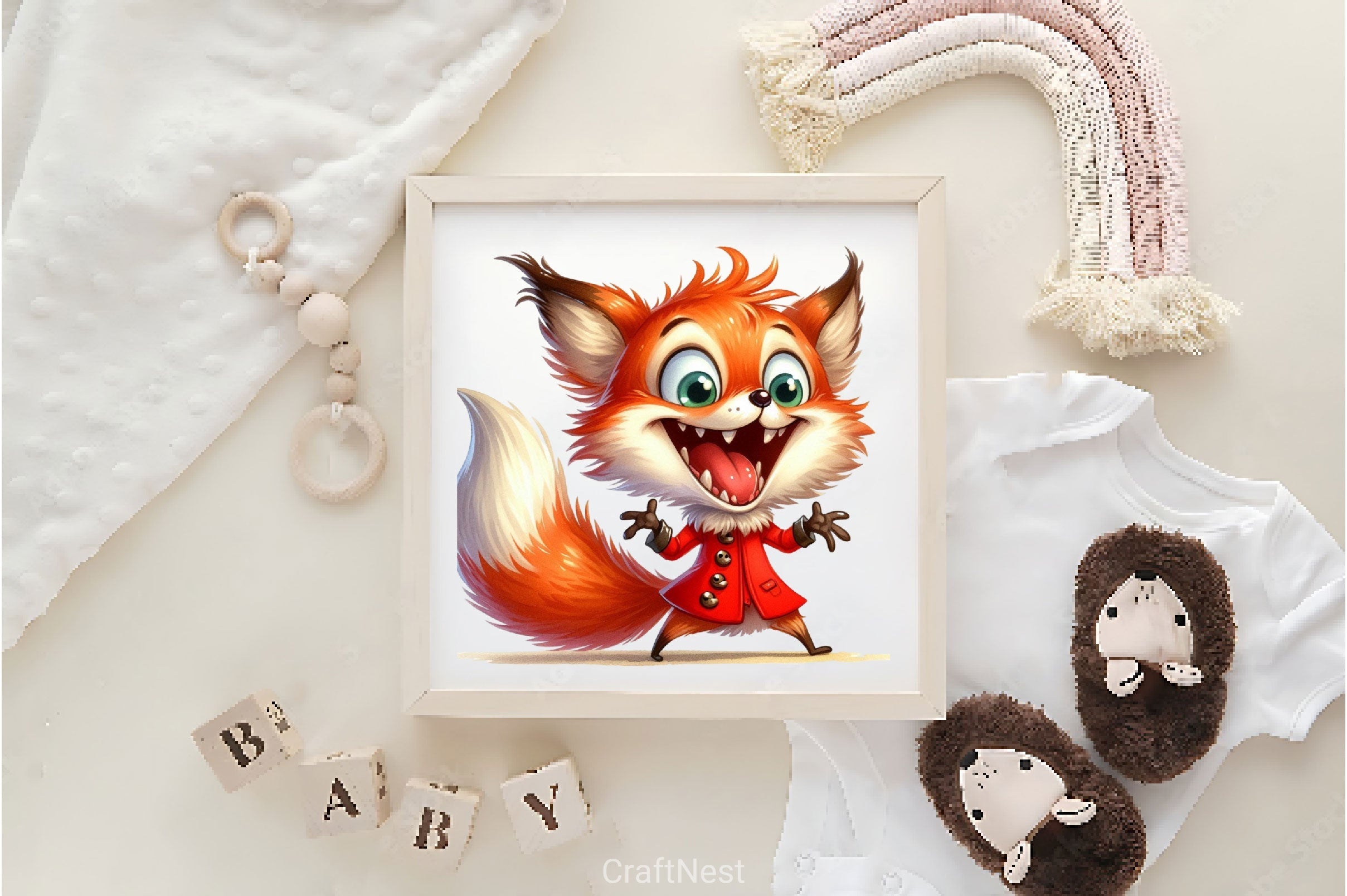 Funny Fox Clipart Bundle