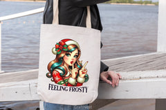 Retro Girl Christmas Clipart Bundle - CraftNest - Digital Crafting and Art