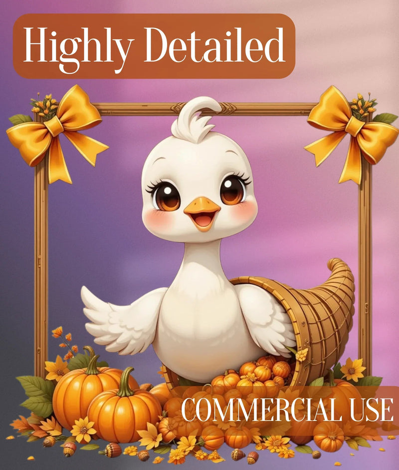 Autumn Goose Clipart Bundle - CraftNest - Digital Crafting and Art