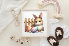 Easter Bunny Fence Clipart Bundle - CraftNest - Digital Crafting and Art