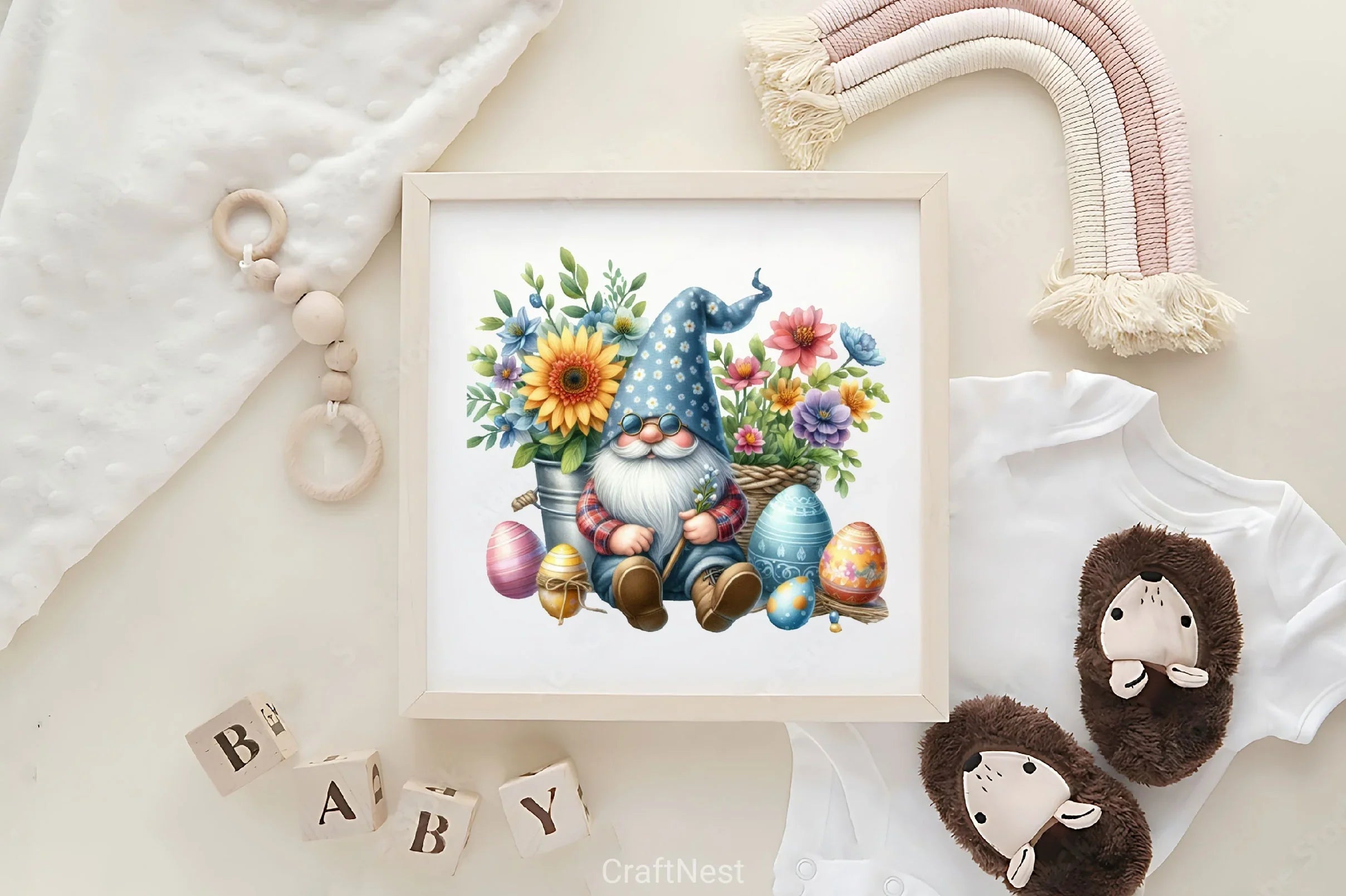 Easter Gnome Clipart Bundle 17 - CraftNest - Digital Crafting and Art