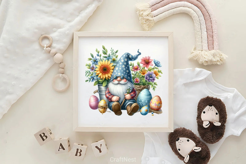 Easter Gnome Clipart Bundle 17 - CraftNest - Digital Crafting and Art