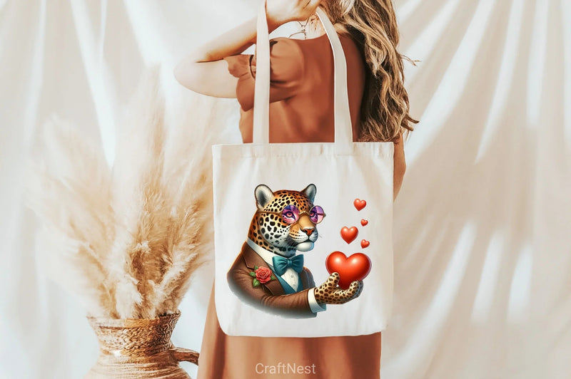 Valentine's Day Jaguar Clipart Bundle - CraftNest - Digital Crafting and Art