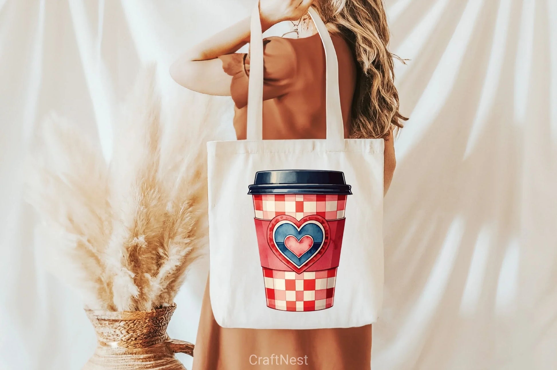 Christmas Plaid Coffee Cup Clipart Bundle - CraftNest - Digital Crafting and Art