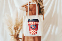 Christmas Plaid Coffee Cup Clipart Bundle - CraftNest - Digital Crafting and Art