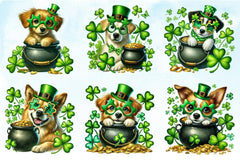 St Patrick's Day Dog Clipart Bundle - CraftNest - Digital Crafting and Art