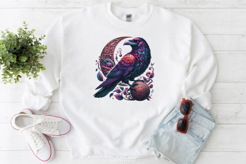 Halloween Gothic Raven Clipart Bundle - CraftNest - Digital Crafting and Art