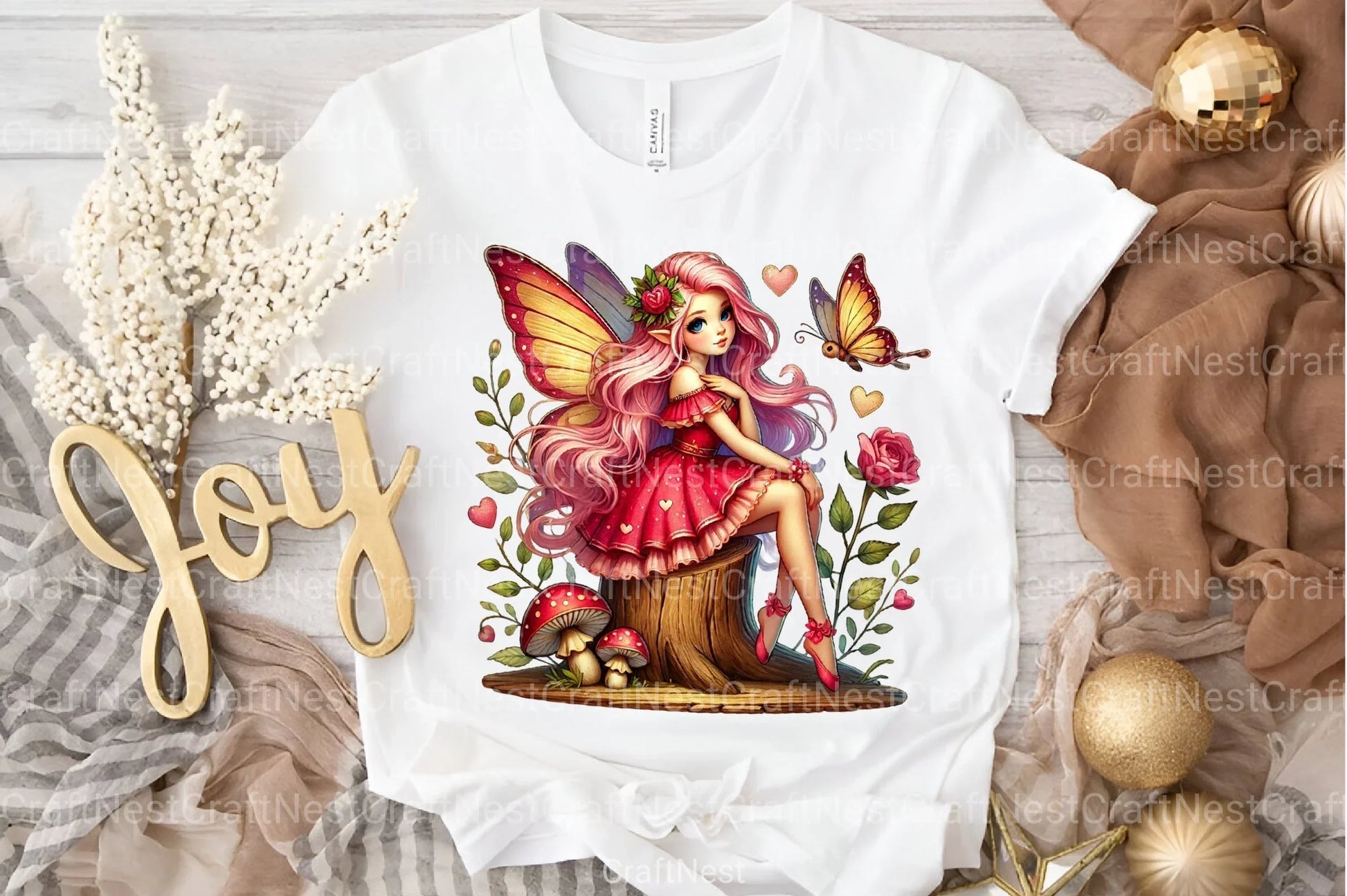 Valentine's Fairy Girl Clipart Bundle - CraftNest - Digital Crafting and Art