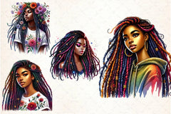 Black History Month Girl Clipart Bundle 1 - CraftNest - Digital Crafting and Art