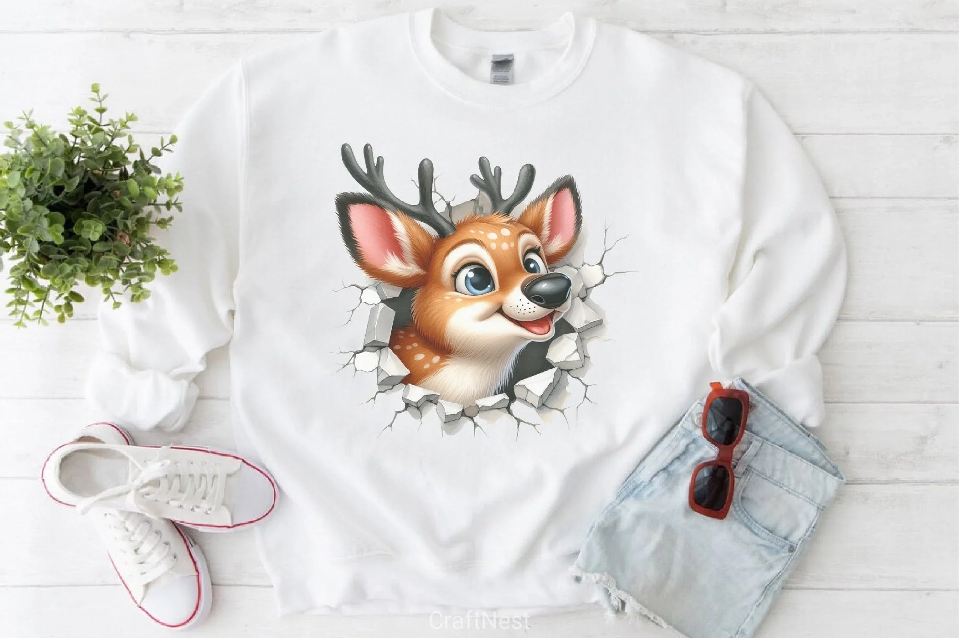 Broken Wall Animal Clipart Bundle - CraftNest - Digital Crafting and Art