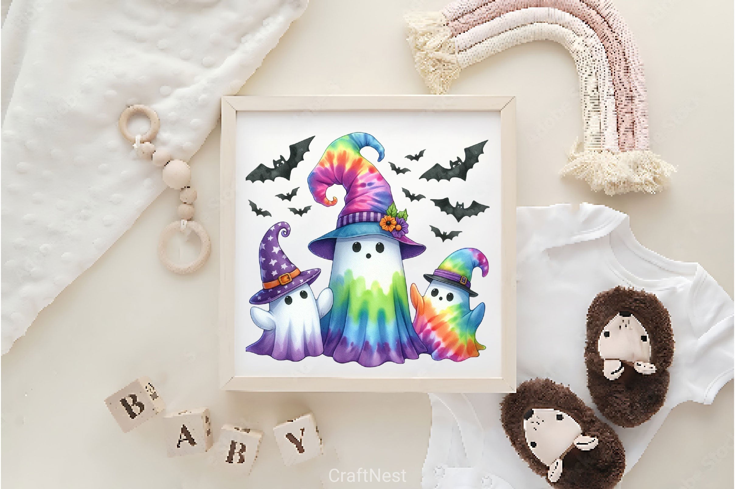 Funny Halloween Ghost Clipart Bundle 3