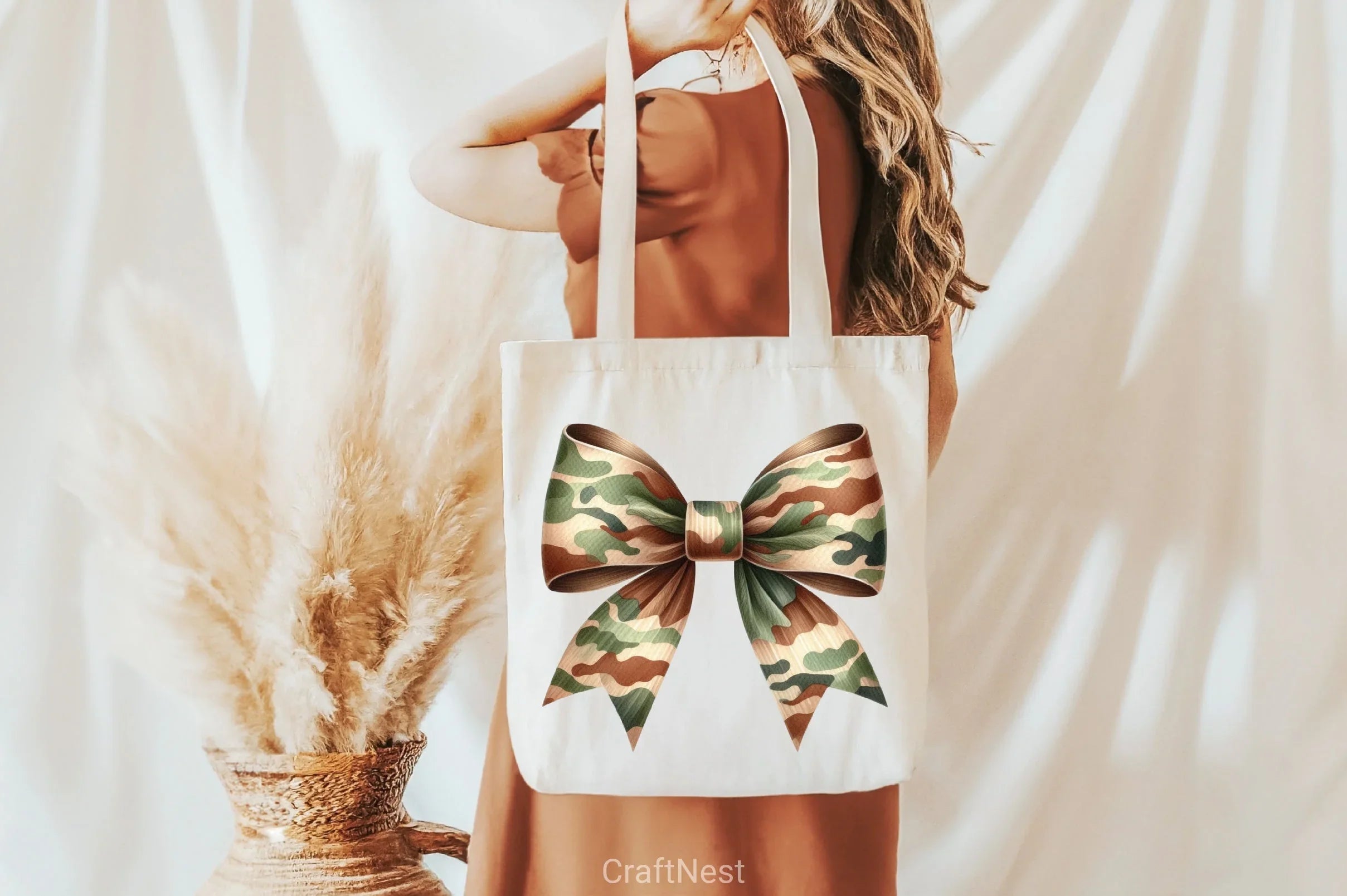 Camo Coquette Bow Clipart Bundle - CraftNest - Digital Crafting and Art