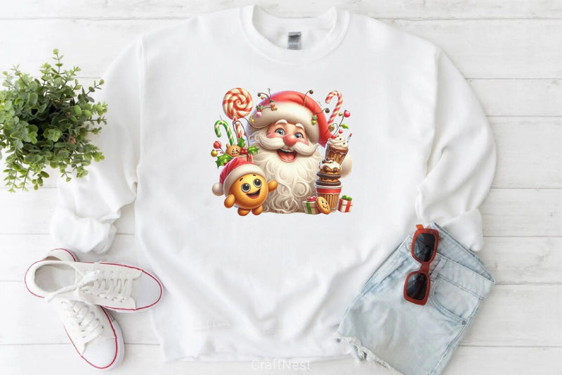 Funny Santa Clipart Bundle 2 - CraftNest - Digital Crafting and Art
