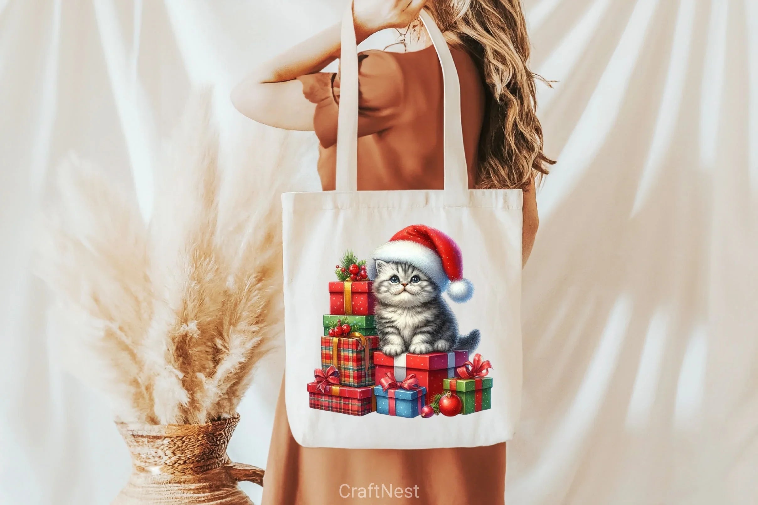 Christmas Kitten Clipart Bundle - CraftNest - Digital Crafting and Art