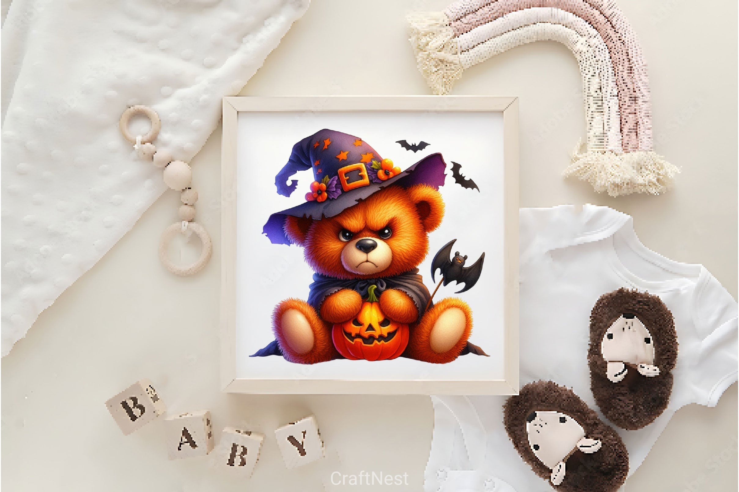 Halloween Teddy Bear Clipart Bundle 3