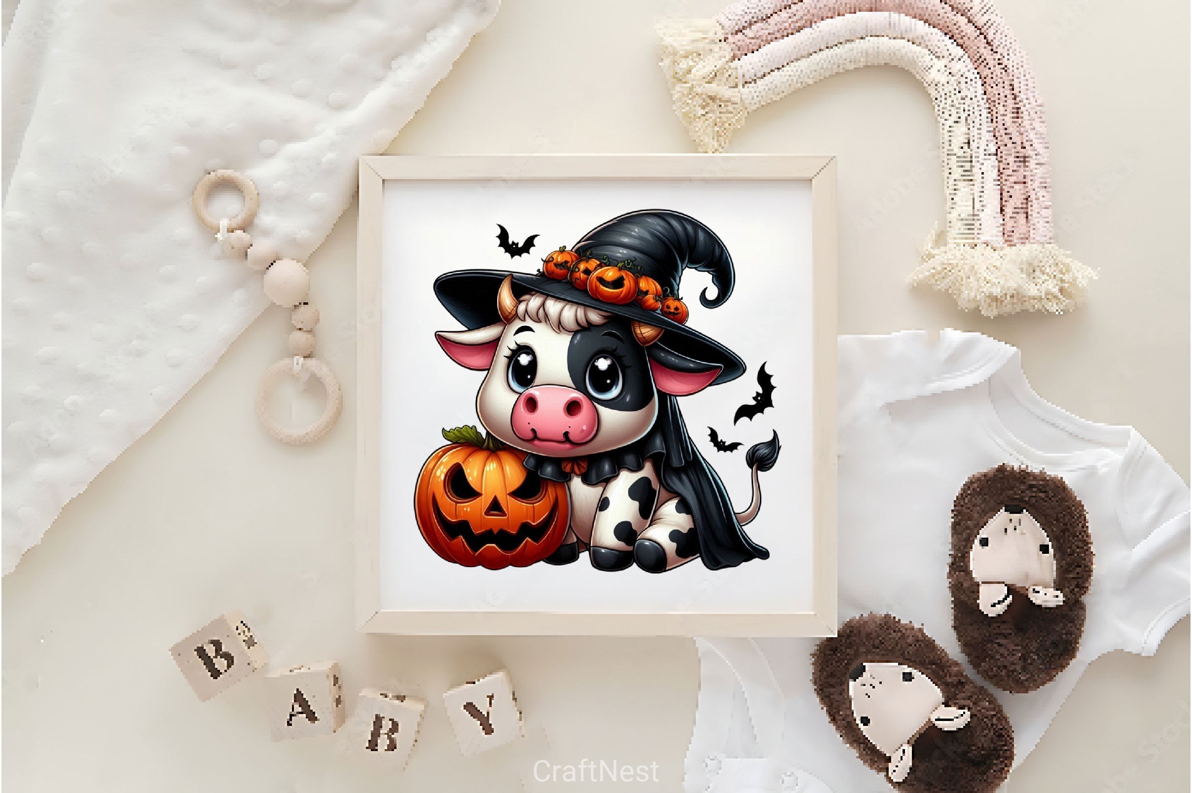 Halloween Cows Clipart Bundle
