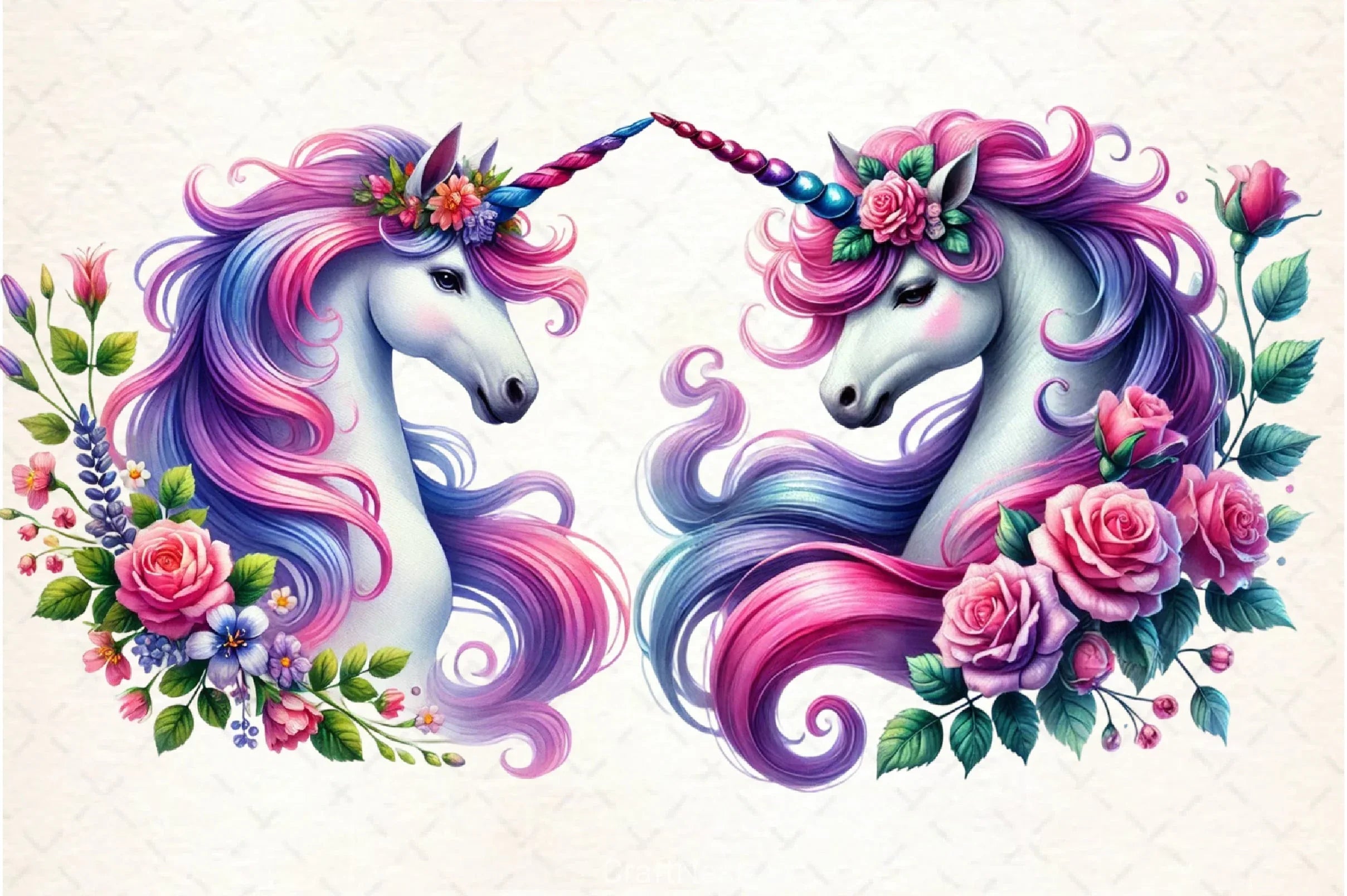 Cute Unicorn Clipart Bundle 5 - CraftNest - Digital Crafting and Art