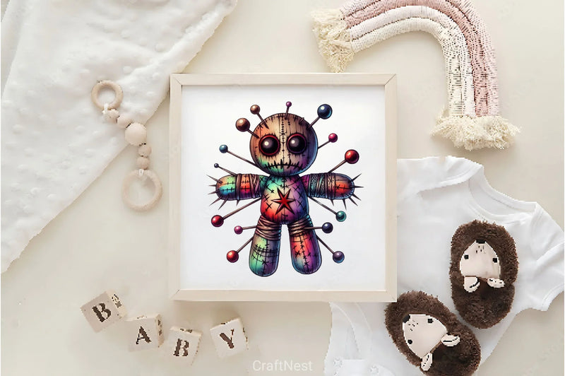Halloween Gothic Voodoo Doll Clipart Bundle 3 - CraftNest - Digital Crafting and Art