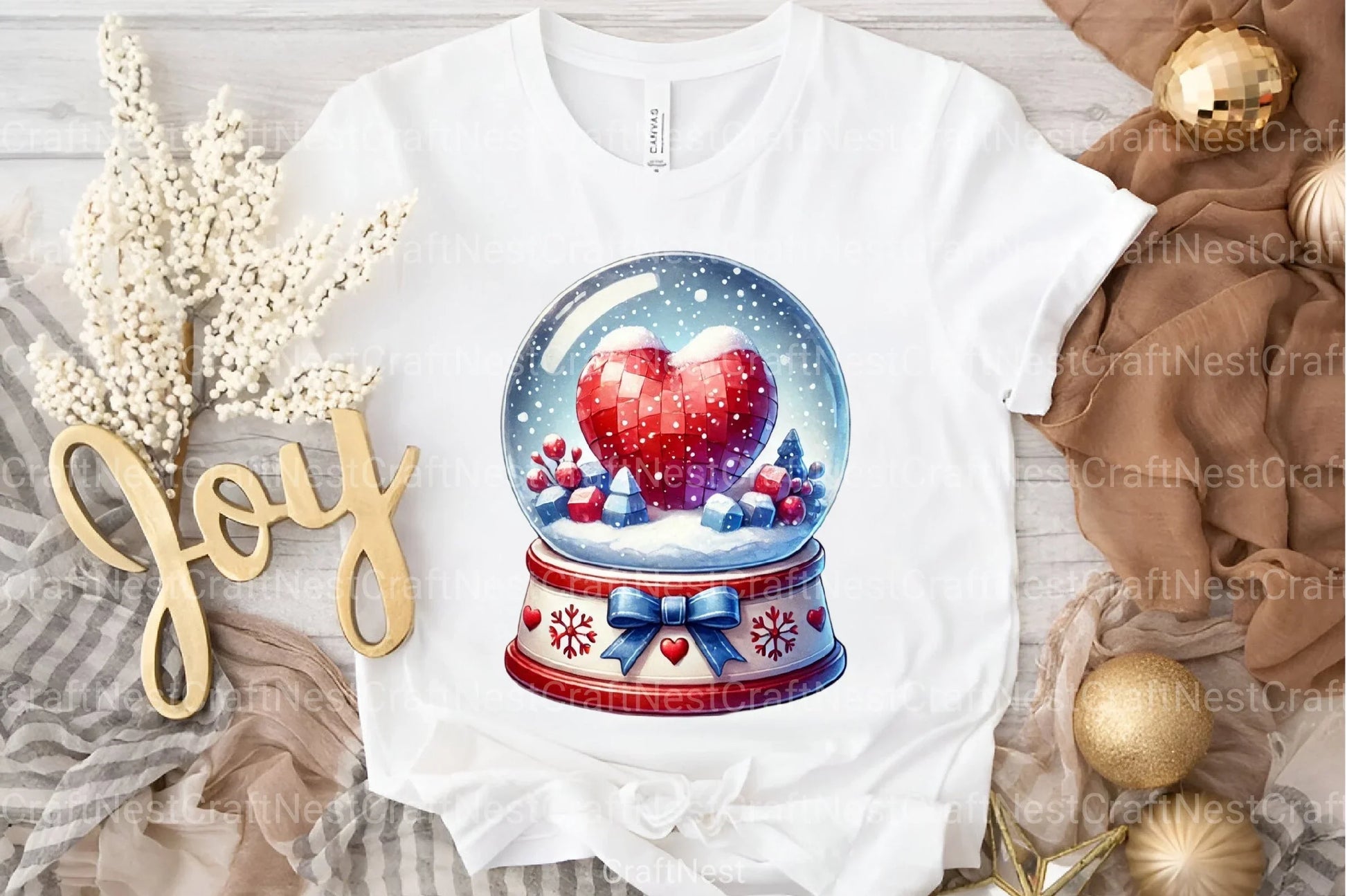 Love Snowglobe Clipart Bundle - CraftNest - Digital Crafting and Art