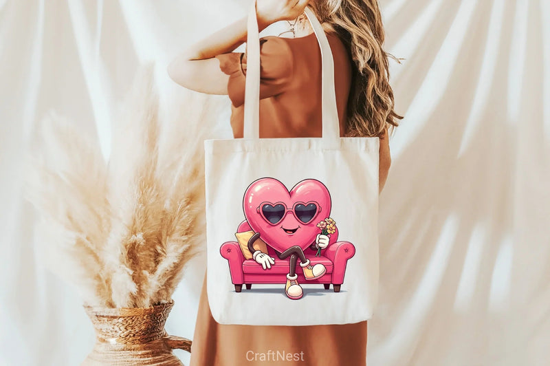 Valentine Heart Character Clipart Bundle - CraftNest - Digital Crafting and Art