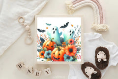 Ghost Pumpkin Floral Halloween Clipart Bundle - CraftNest - Digital Crafting and Art