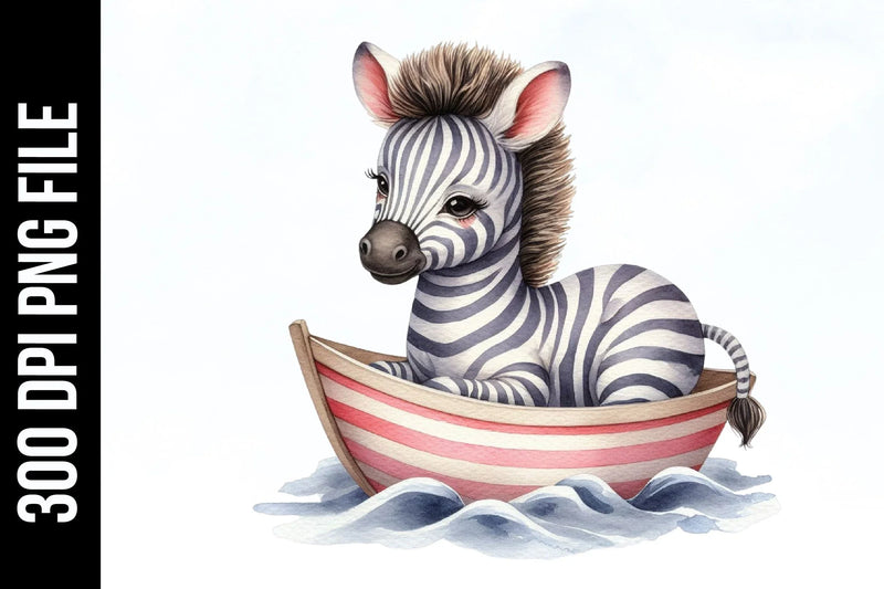 Cute Baby Animals Boat Clipart Bundle 19 - CraftNest - Digital Crafting and Art