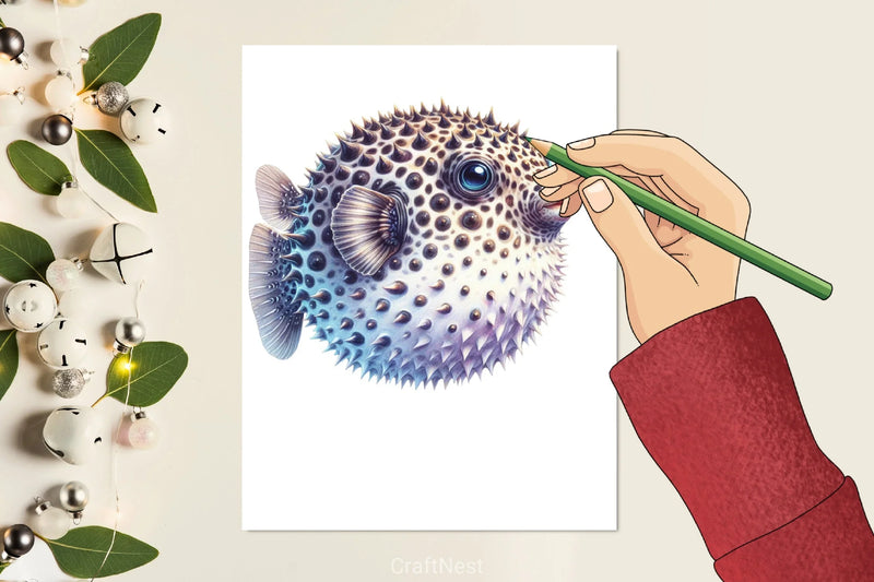 Unique Pufferfish Clipart Bundle - CraftNest - Digital Crafting and Art