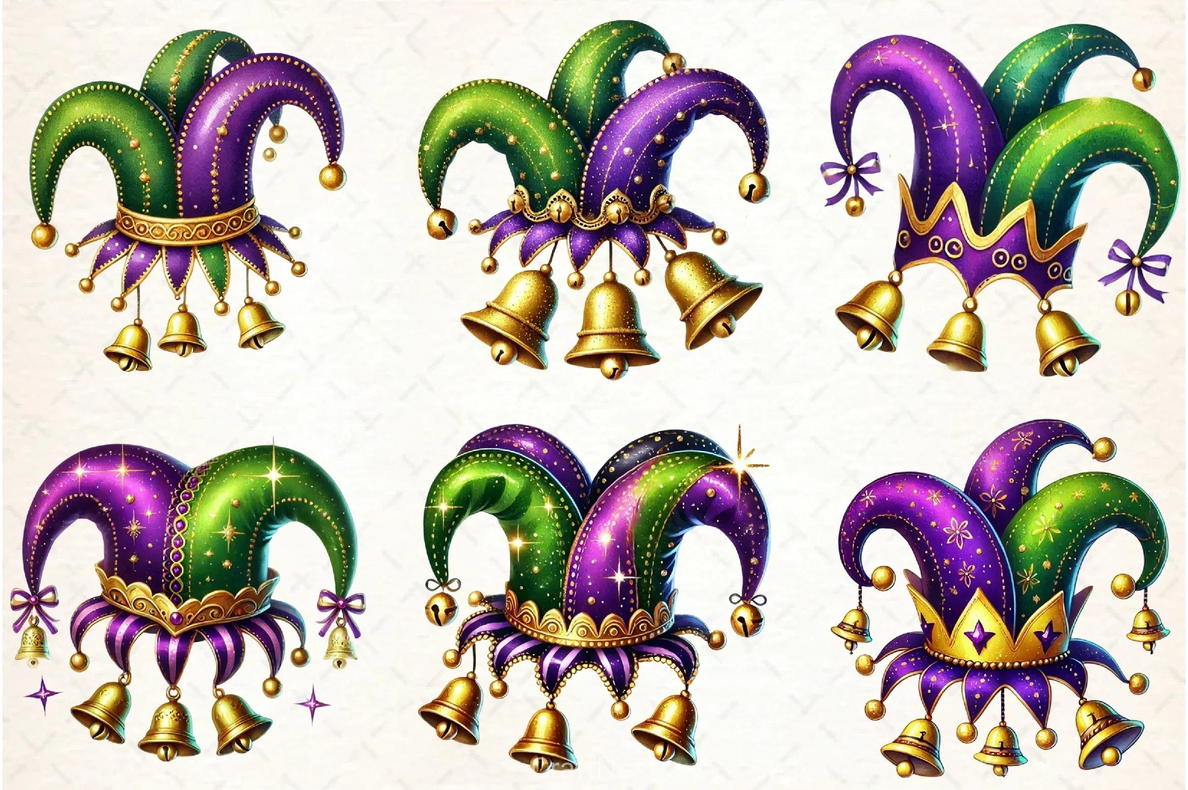 Mardi Gras Hat Clipart Bundle - CraftNest - Digital Crafting and Art
