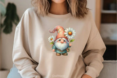 Cute Gnomes Daisy Clipart Bundle 2 - CraftNest - Digital Crafting and Art