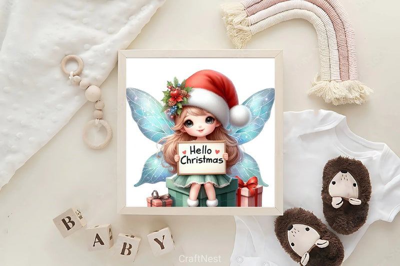 Christmas Fairy Clipart Bundle - CraftNest - Digital Crafting and Art