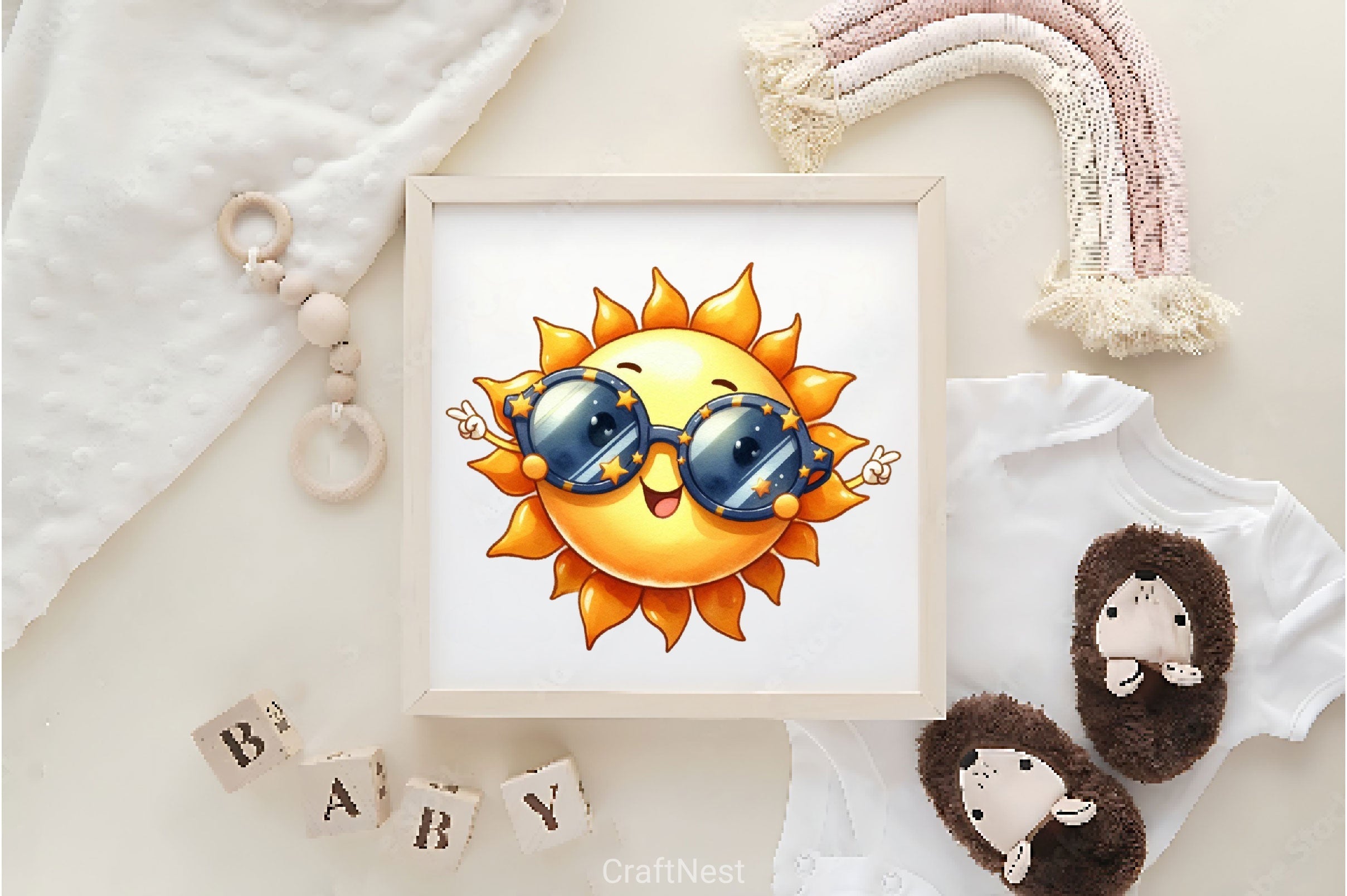 Sun Summer Clipart Bundle 2