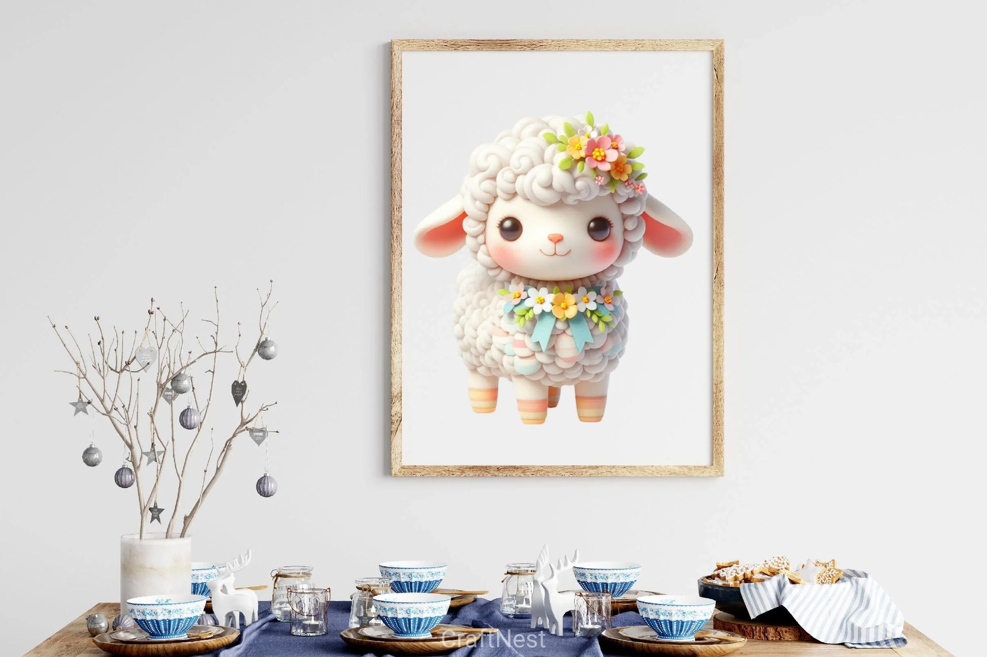 Cute Easter Lamb Clipart Bundle - CraftNest - Digital Crafting and Art