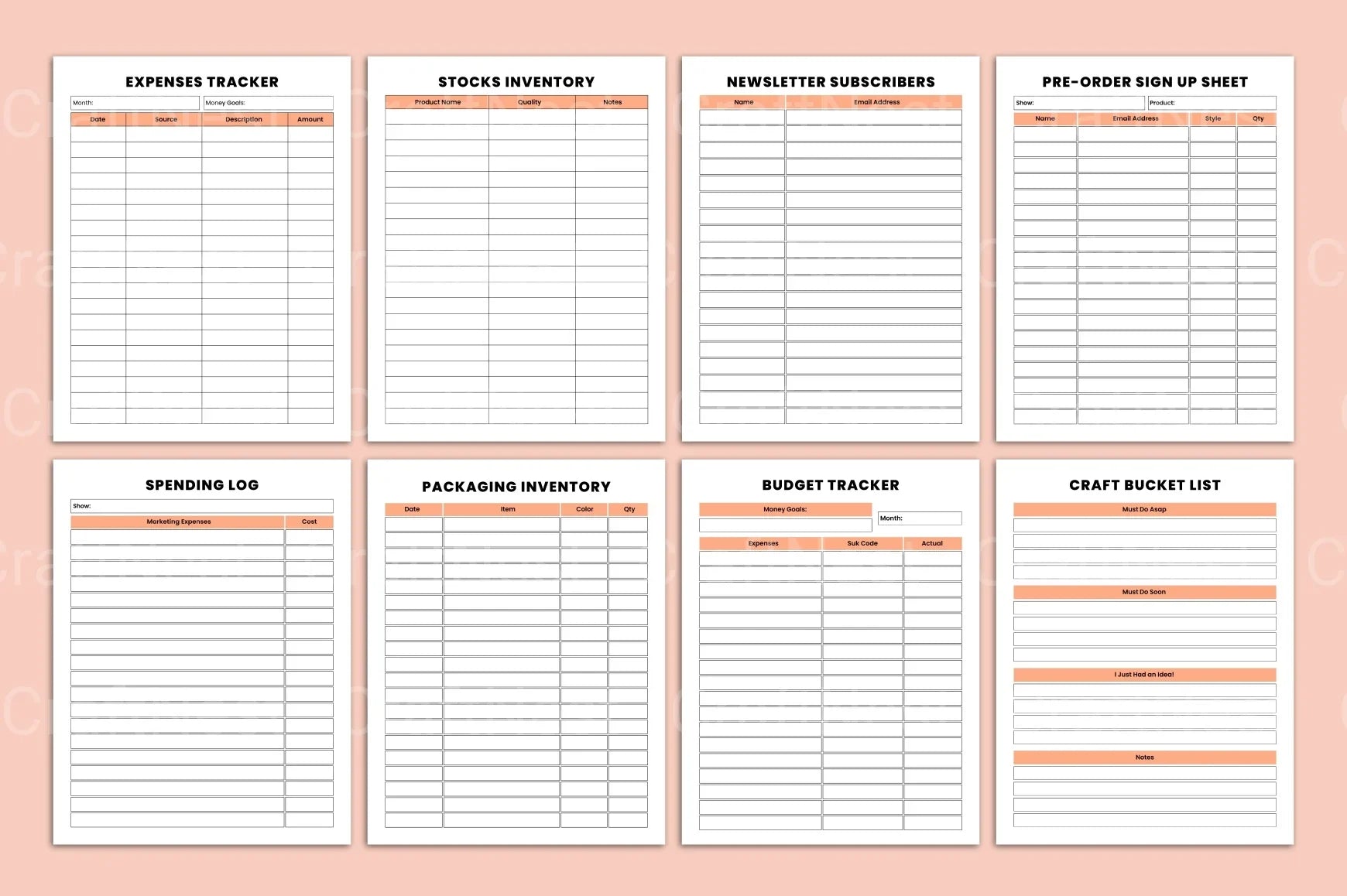 Craft Business Organizer for Efficient Management - CraftNest - Digital Crafting and Art