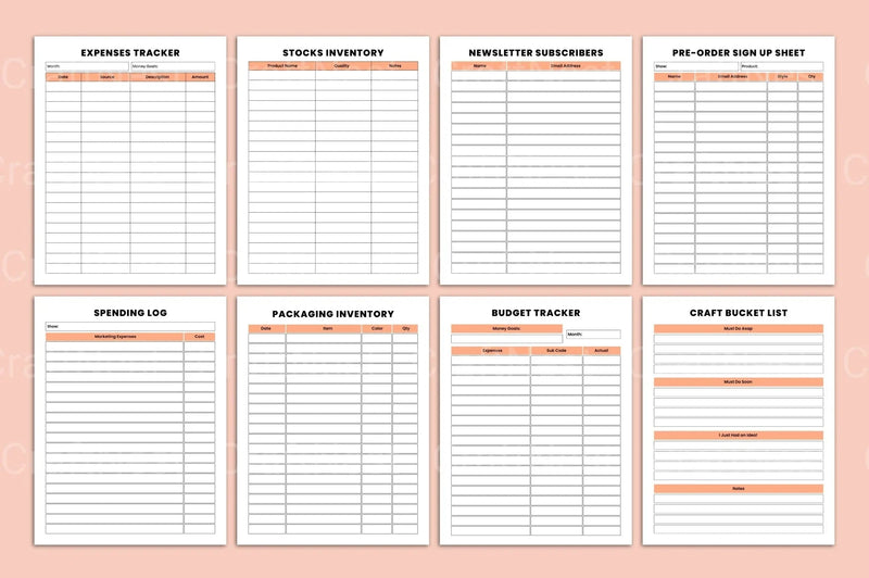Craft Business Organizer for Efficient Management - CraftNest - Digital Crafting and Art
