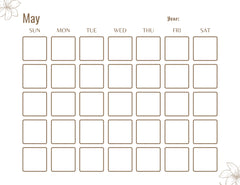 Blank Monthly Calendar KDP Planner - CraftNest - Digital Crafting and Art