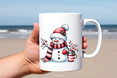 Christmas Snowman Clipart Bundle 9 - CraftNest - Digital Crafting and Art