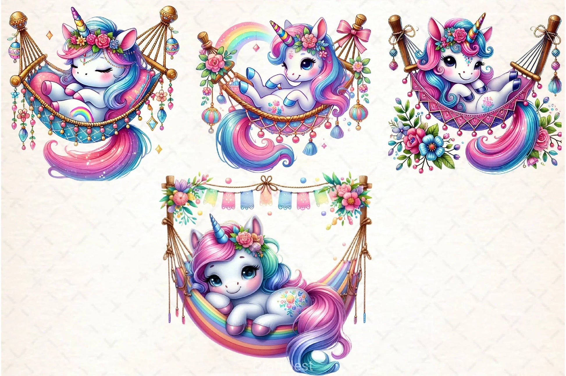 Unicorn Clipart Bundle - CraftNest - Digital Crafting and Art