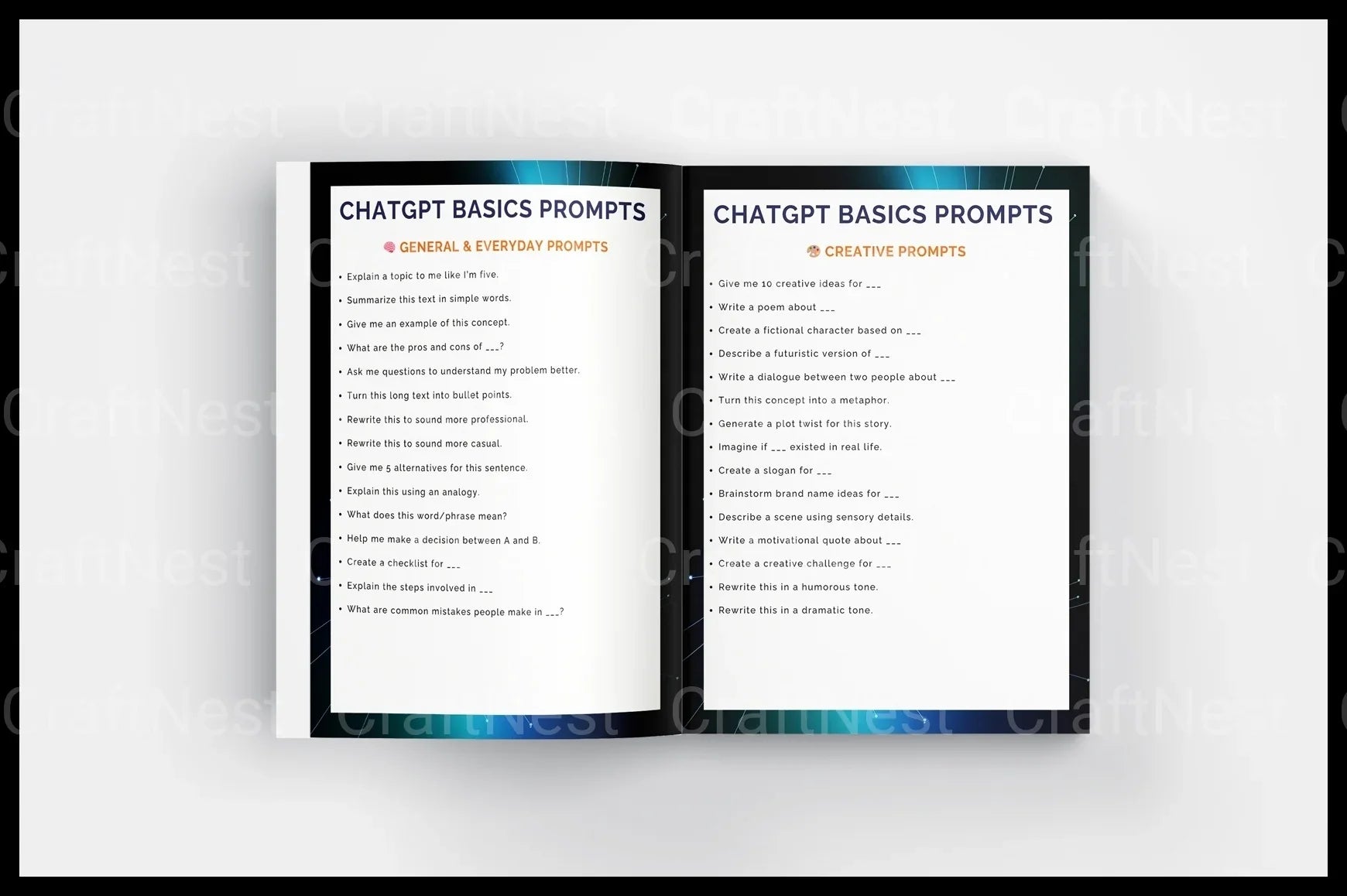 The Prompt Genius Guide: Mastering AI Prompts - CraftNest - Digital Crafting and Art