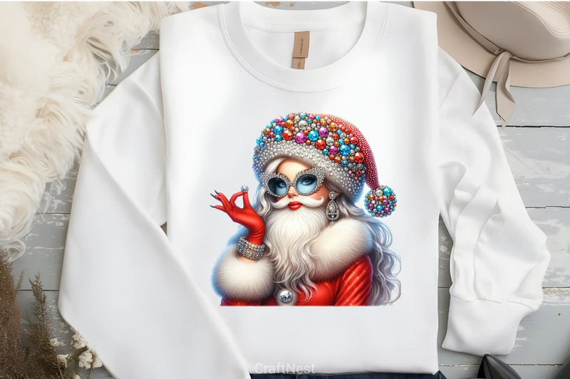 Faux Rhinestones Christmas Clipart Bundle - CraftNest - Digital Crafting and Art