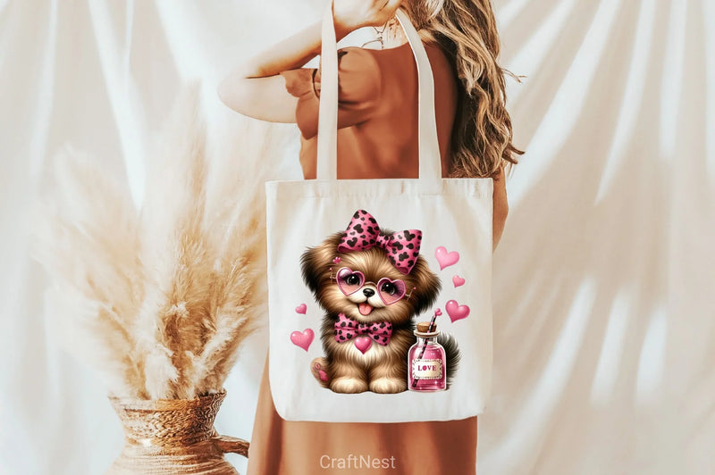 Valentine Dog Clipart Bundle - CraftNest - Digital Crafting and Art