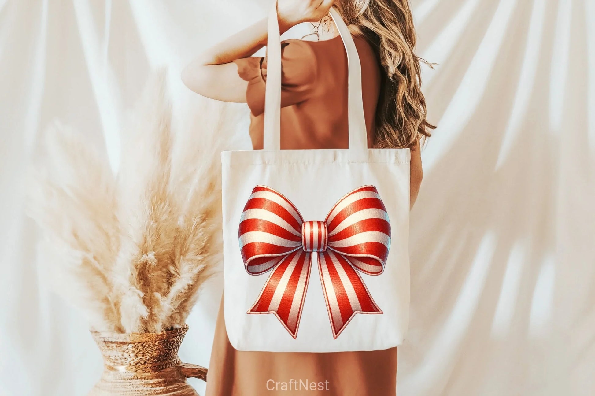 Christmas Candy Cane Bows Clipart Bundle - CraftNest - Digital Crafting and Art