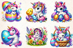 Easter Unicorn Clipart Bundle - CraftNest - Digital Crafting and Art