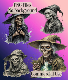 Old Hag Witch Clipart Bundle - CraftNest - Digital Crafting and Art