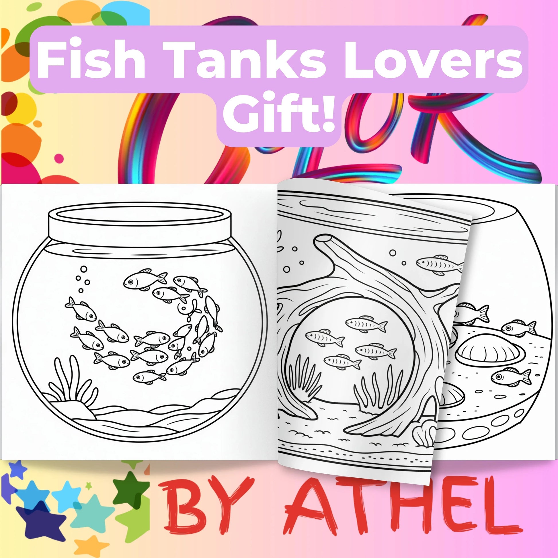 Aquarium Coloring Book Bundle - CraftNest - Digital Crafting and Art