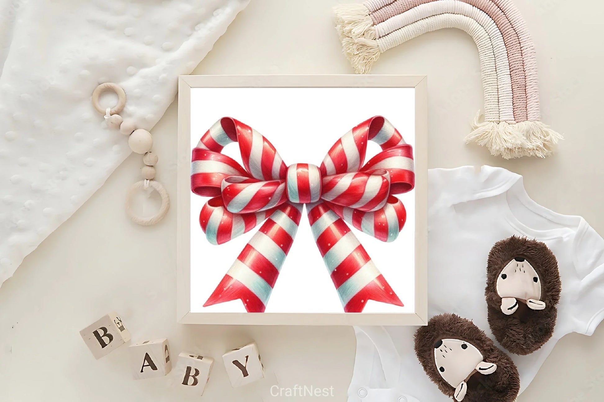 Christmas Candy Bow Clipart Bundle - CraftNest - Digital Crafting and Art