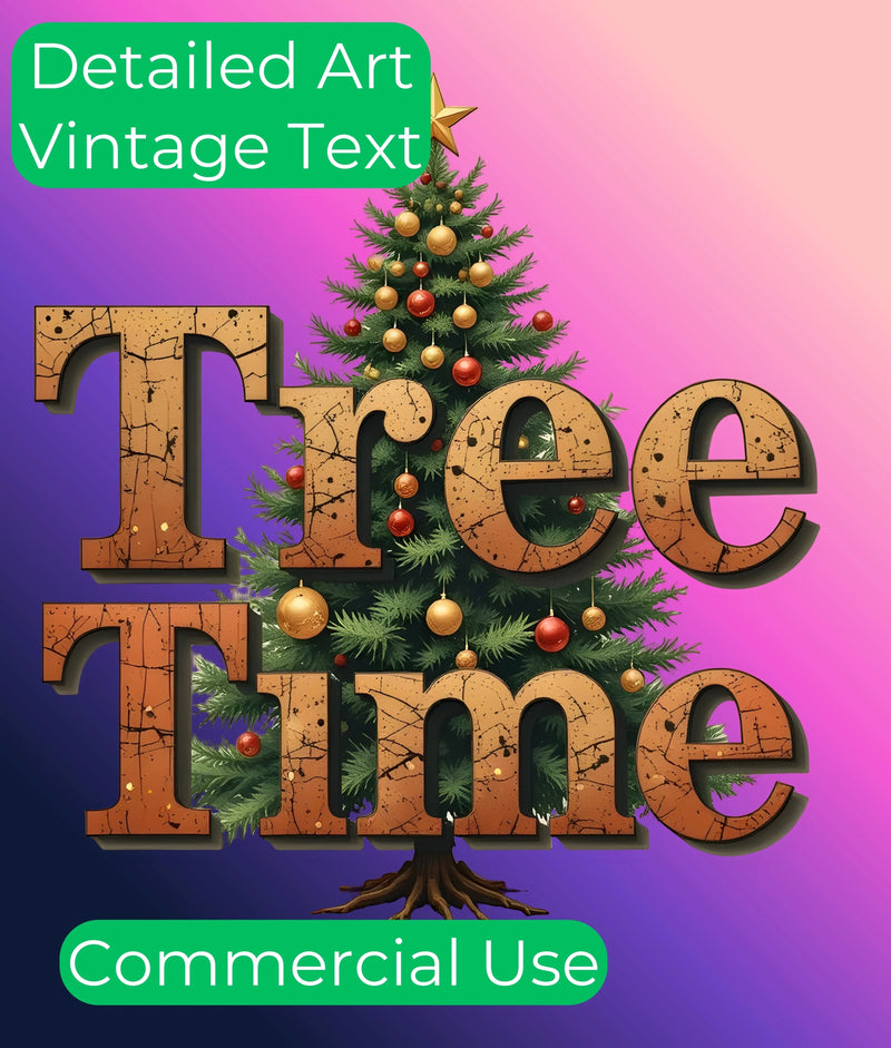Vintage Christmas Texts Clipart Bundle - CraftNest - Digital Crafting and Art